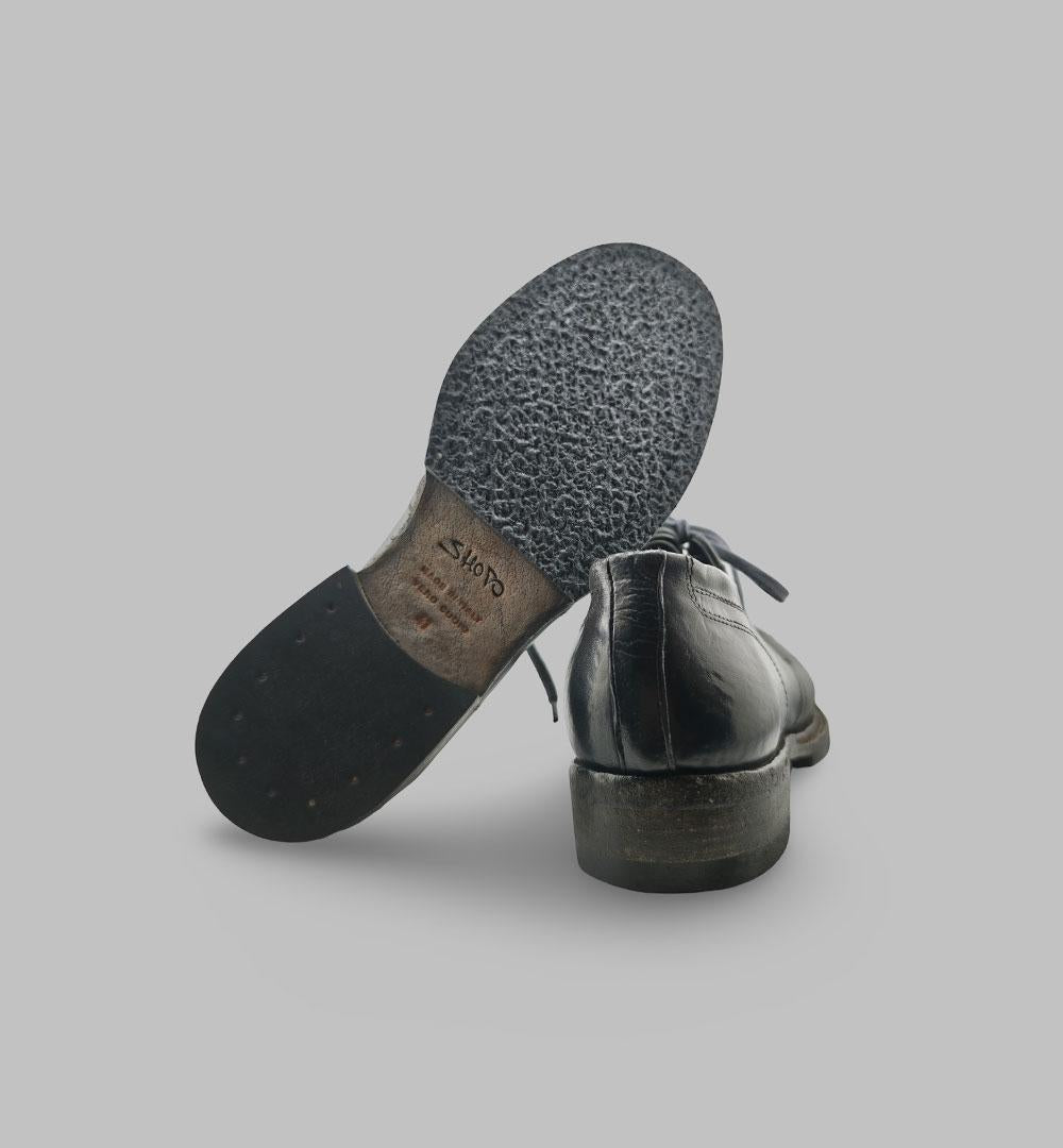 Derby Shoto uomo 2465 Nero 2465 WASHED.N SHOTO 