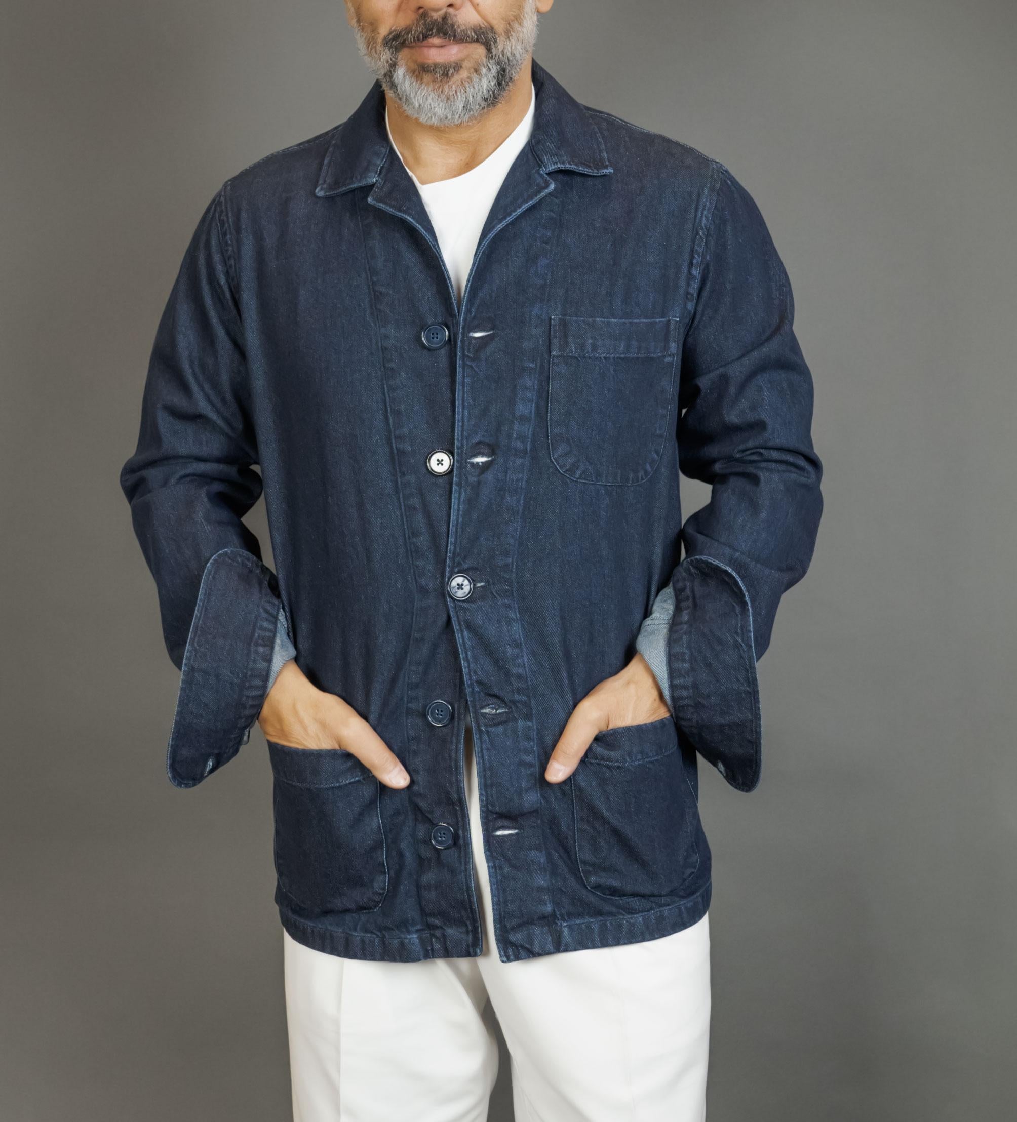 Overshirt GIANGI uomo TOD BRIGIDA Denim scuro TOD BRIGIDA DENIM SCURO GIANGI X OFFICINE 